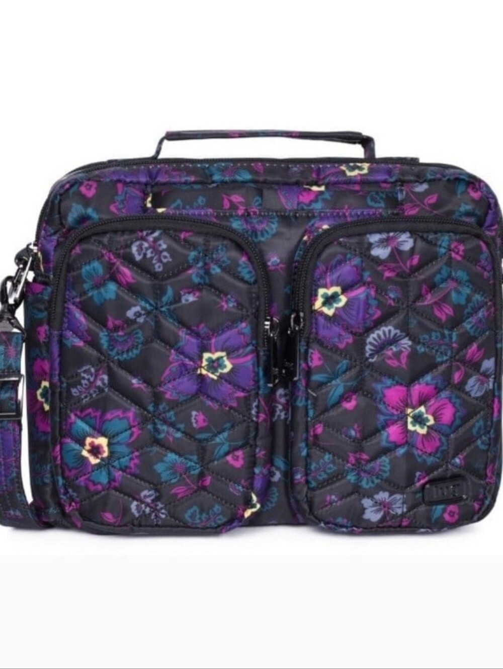 Lug Navigator Boho Floral Black Bag